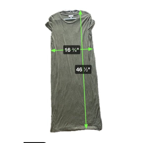 Jessica Simpson Green Short Sleeve Maxi Dress Size Large Bodycon - Picture 7 of 8